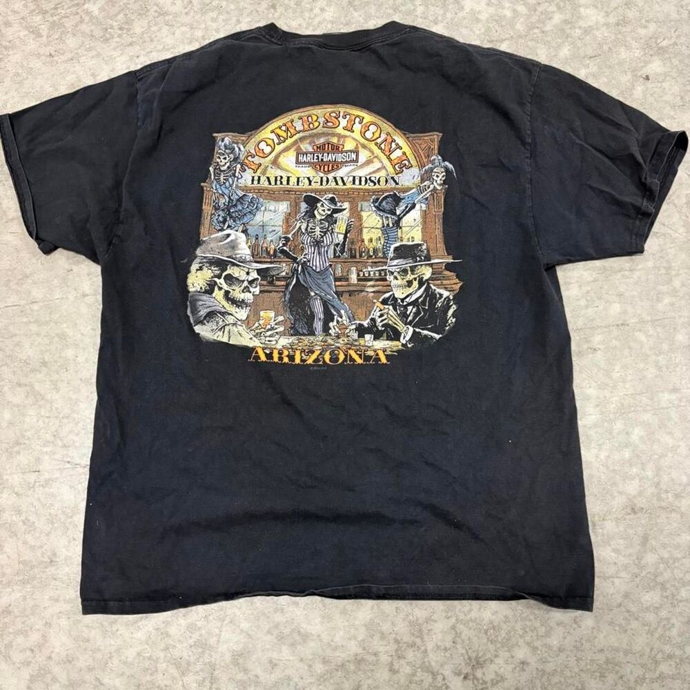 Harley-davidson Men's Black T-shirt